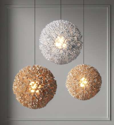 现代艺术吊灯3D模型下载